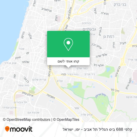 מפת קלפי 688 ביס הגליל תל אביב - יפו