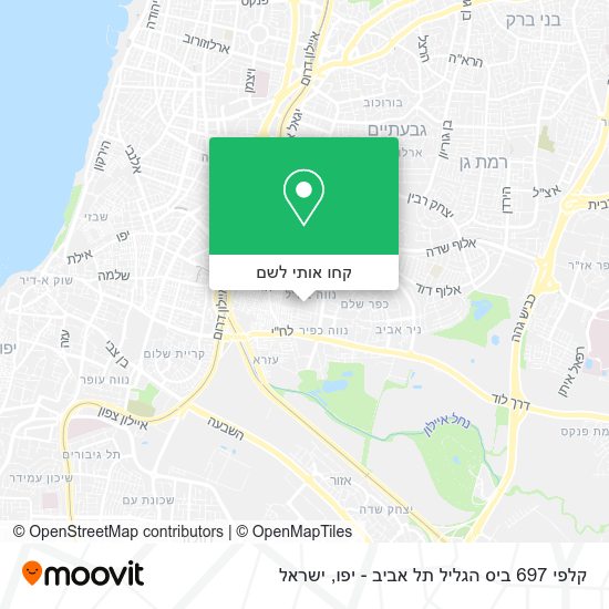 מפת קלפי 697 ביס הגליל תל אביב - יפו