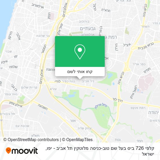 מפת קלפי 726 ביס בעל שם טוב-כניסה מלוטקין תל אביב - יפו
