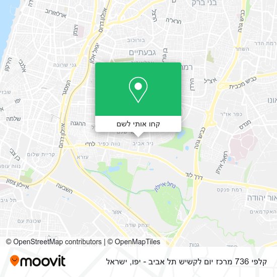 מפת קלפי 736 מרכז יום לקשיש תל אביב - יפו
