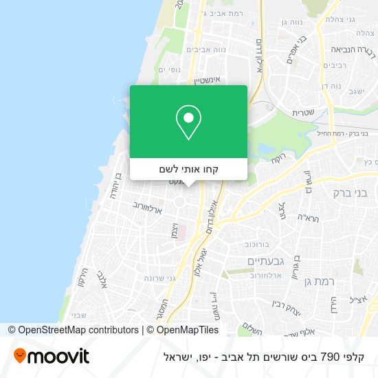 מפת קלפי 790 ביס שורשים תל אביב - יפו