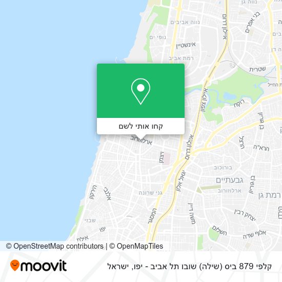מפת קלפי 879 ביס (שילה) שובו תל אביב - יפו