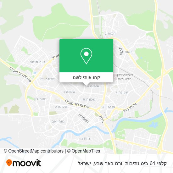 מפת קלפי 61 ביס נתיבות יורם באר שבע