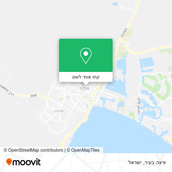 מפת פיצה בעיר
