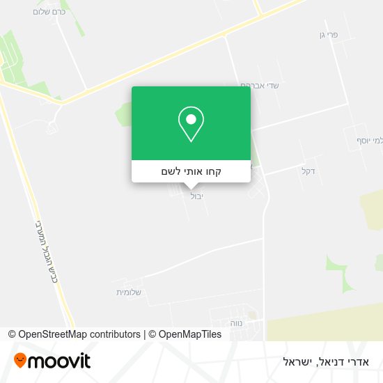 מפת אדרי דניאל
