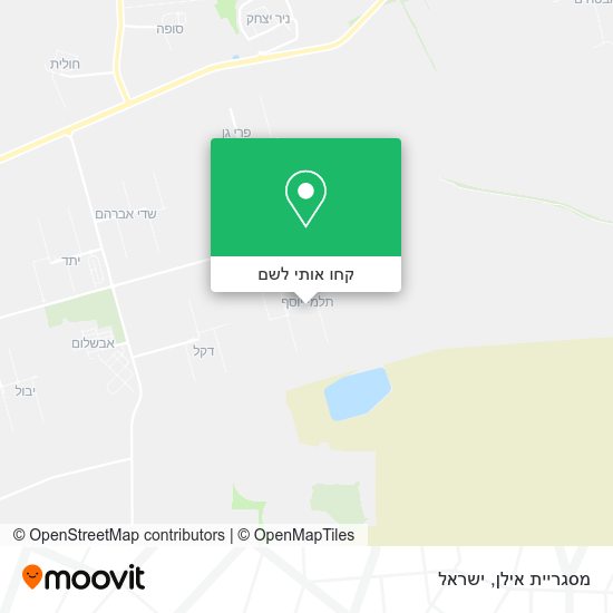 מפת מסגריית אילן