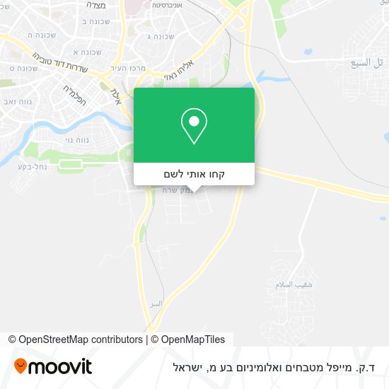 מפת ד.ק. מייפל מטבחים ואלומיניום בע מ