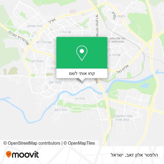 מפת הלפטר אלון זאב