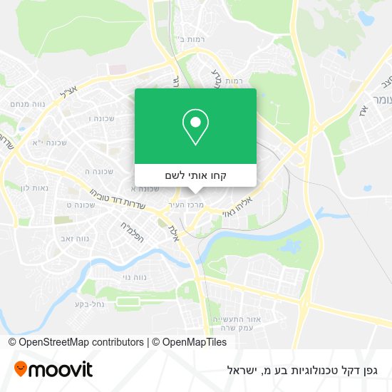 מפת גפן דקל טכנולוגיות בע מ