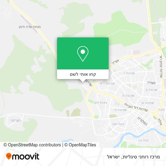 מפת מרכז רוחני סיגליות