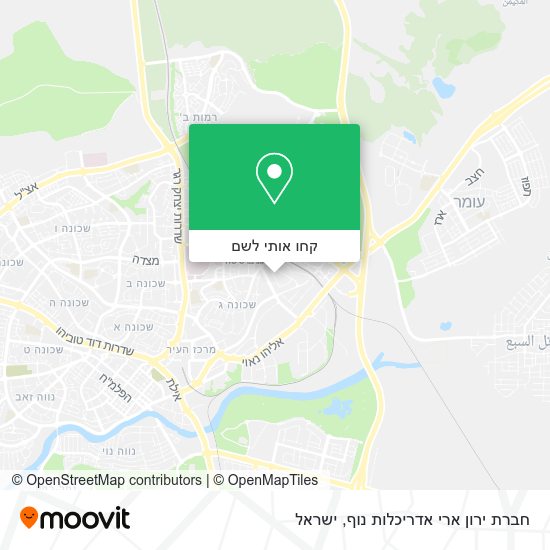 מפת חברת ירון ארי אדריכלות נוף