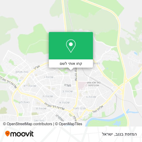 מפת המזפת בנגב