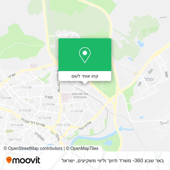 מפת באר שבע 360- משרד תיווך וליווי משקיעים