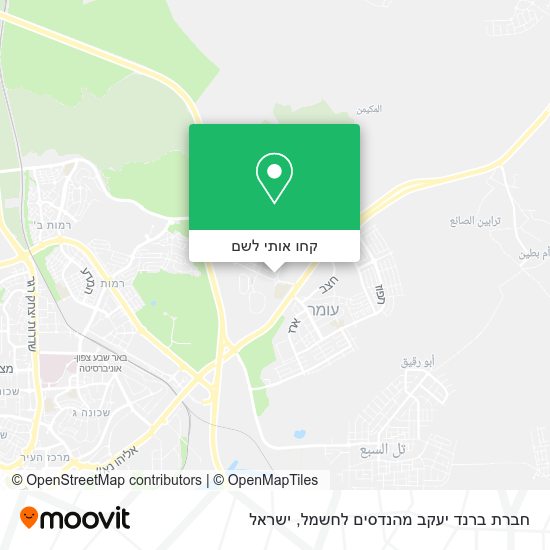 מפת חברת ברנד יעקב מהנדסים לחשמל