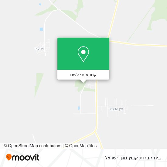 מפת בית קברות קבוץ מגן