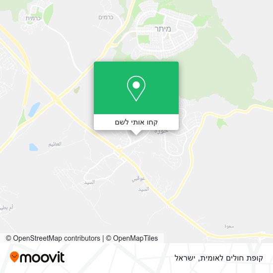 מפת קופת חולים לאומית