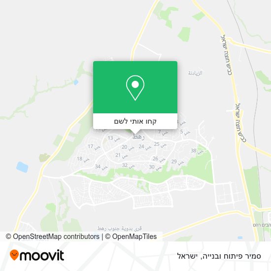 מפת סמיר פיתוח ובנייה