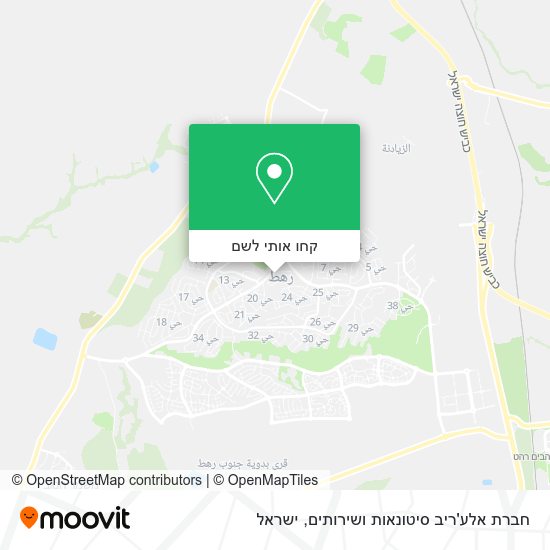 מפת חברת אלע'ריב סיטונאות ושירותים