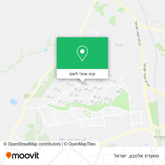 מפת מסעדת אלטבון