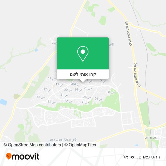 מפת רהט פארם