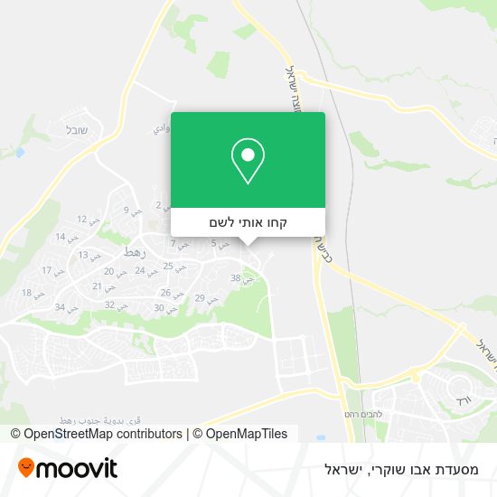 מפת מסעדת אבו שוקרי