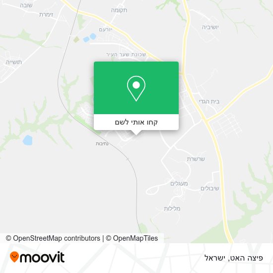 מפת פיצה האט
