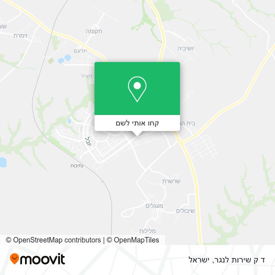 מפת ד ק שירות לנגר