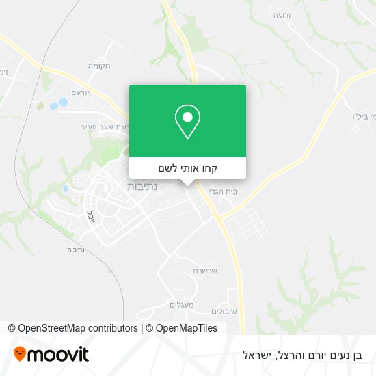 מפת בן נעים יורם והרצל