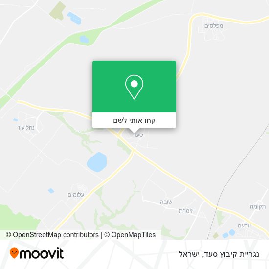 מפת נגריית קיבוץ סעד