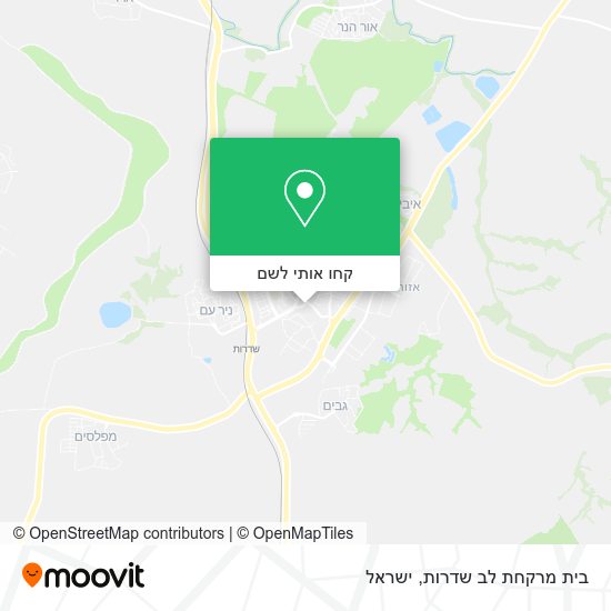 מפת בית מרקחת לב שדרות