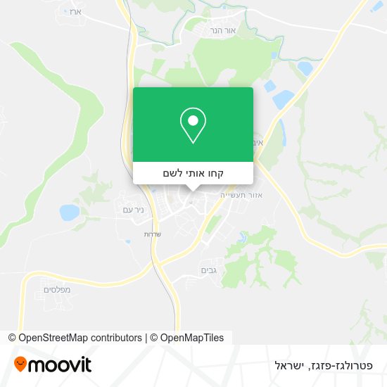 מפת פטרולגז-פזגז