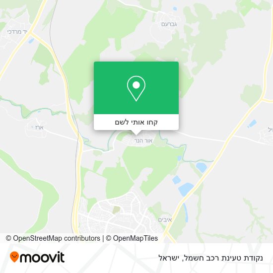 מפת נקודת טעינת רכב חשמל