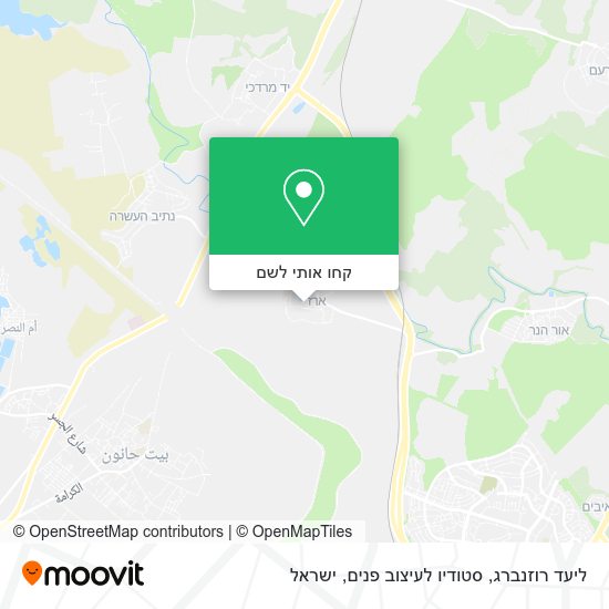 מפת ליעד רוזנברג, סטודיו לעיצוב פנים