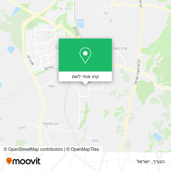 מפת הגורר