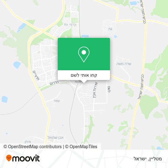 מפת מטליין