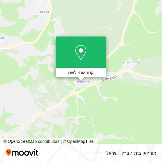 מפת אורחאן בית גוברין