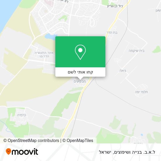 מפת ל.א.ב. בנייה ושיפוצים