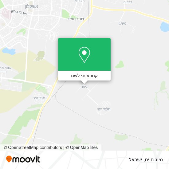 מפת סייג חיים