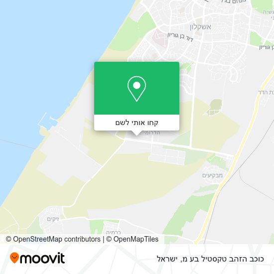 מפת כוכב הזהב טקסטיל בע מ