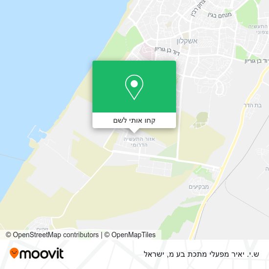 מפת ש.י. יאיר מפעלי מתכת בע מ