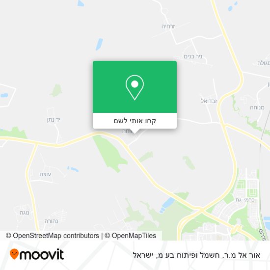 מפת אור אל מ.ר. חשמל ופיתוח בע מ