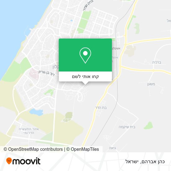 מפת כהן אברהם