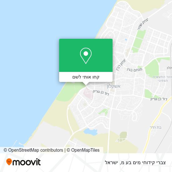 מפת צברי קידוחי מים בע מ