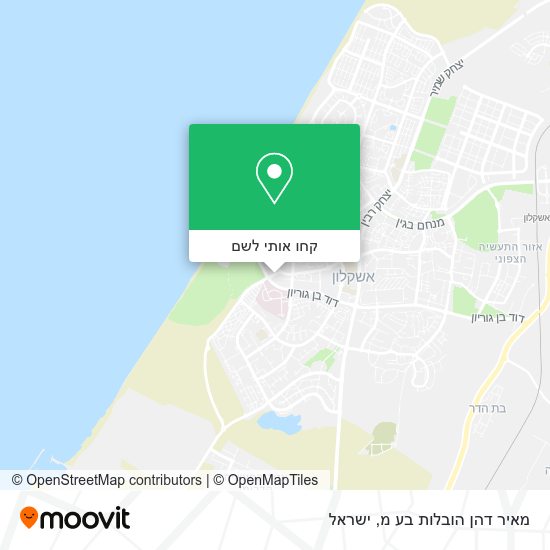 מפת מאיר דהן הובלות בע מ