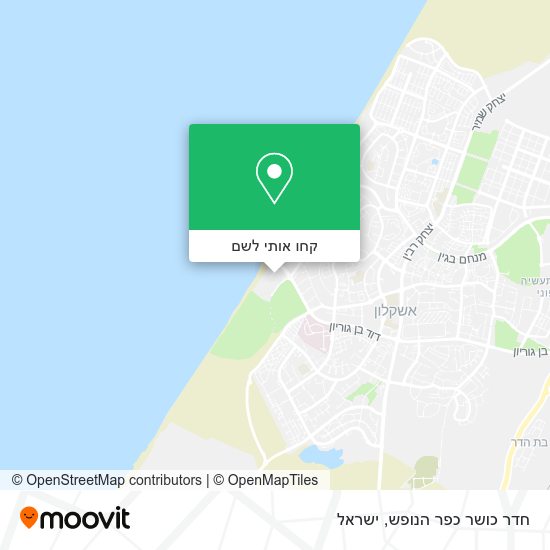 מפת חדר כושר כפר הנופש