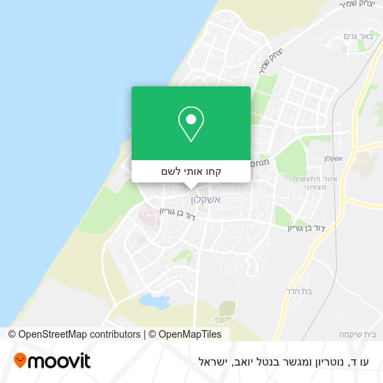 מפת עו ד, נוטריון ומגשר בנטל יואב