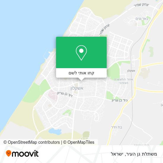 מפת משתלת גן העיר