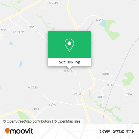 מפת פרחי מגדלים