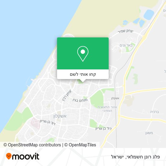 מפת פלג רונן חשמלאי