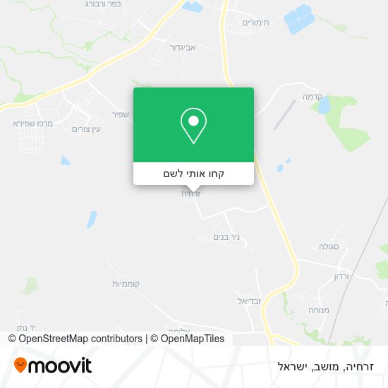 מפת זרחיה, מושב